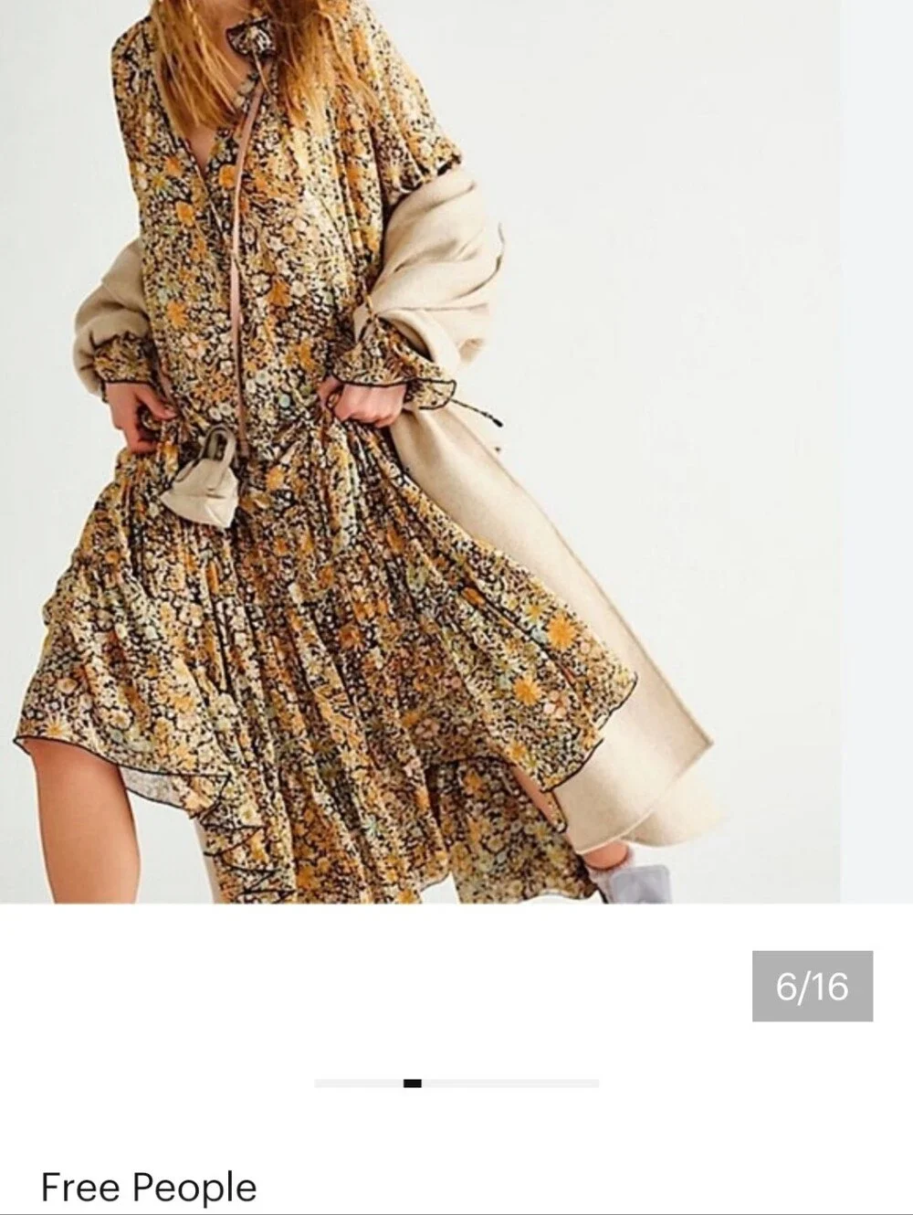Free People Floral Maxi Dress
